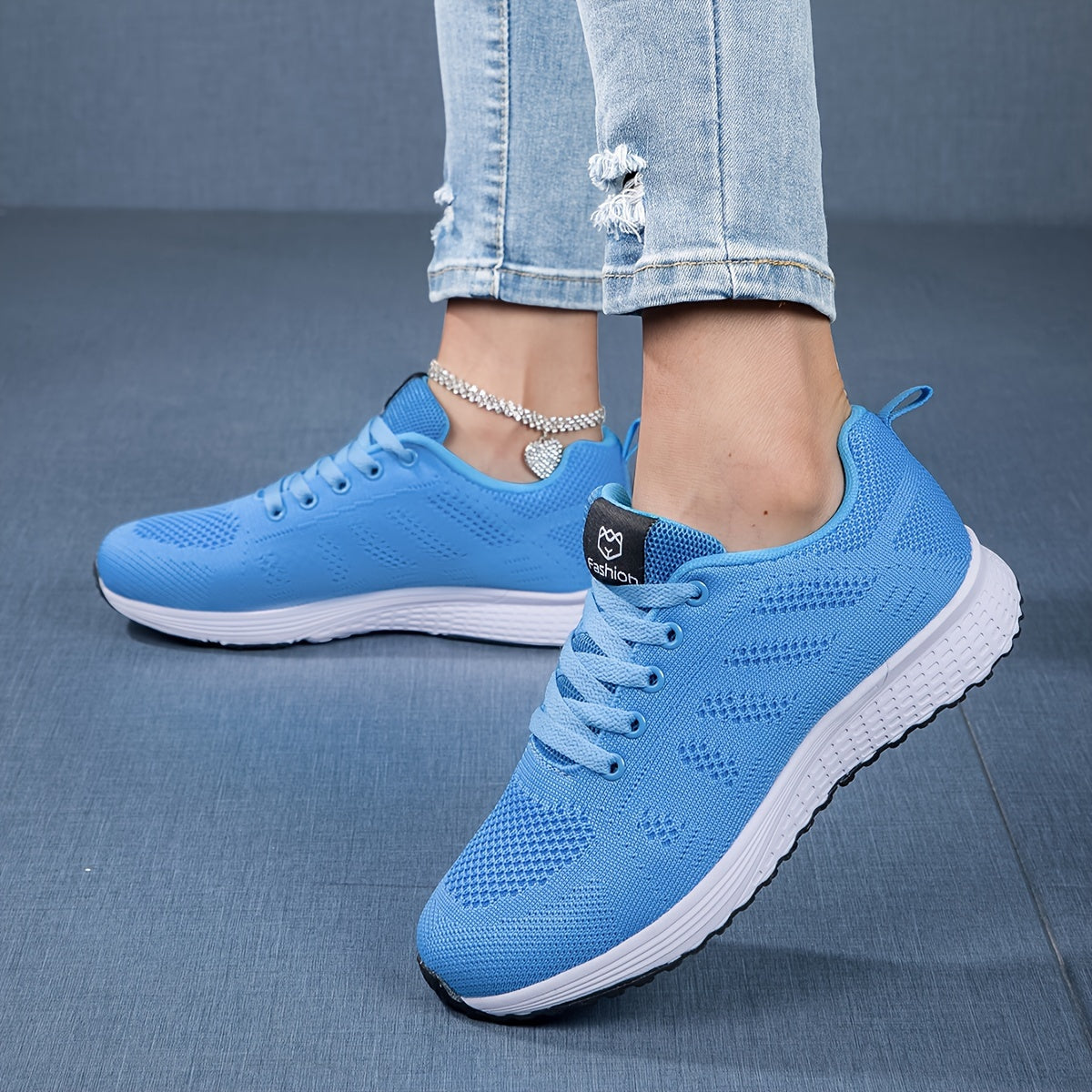Damen Sneakers – Atmungsaktives Mesh – Gepolsterte Sohle – Sportlicher Schnitt