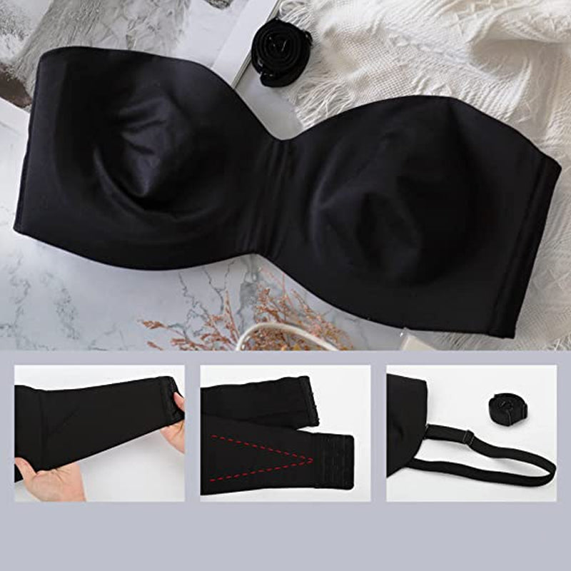 Damen Bandeau BH – Nahtloses Design – Trägerlos – Weiches Stretchmaterial