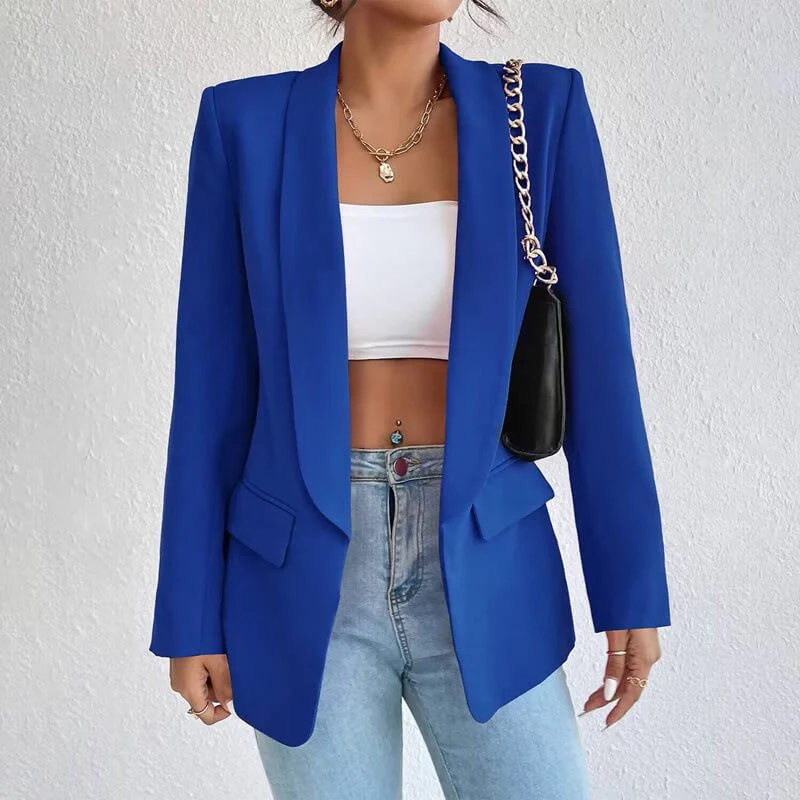 Damen Blazer – Taillierte Passform – Strukturierter Schnitt – Ein-Knopf – Notch-Revers
