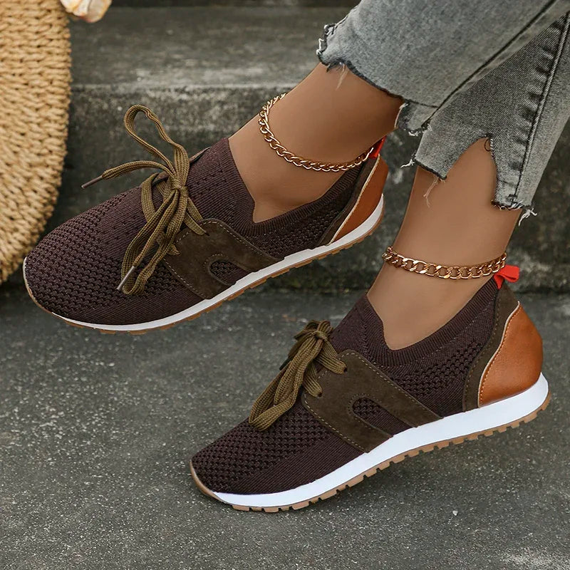 Damen Sneakers – Soft Knit – Enganliegend – Atmungsaktiv – Alltag Komfort
