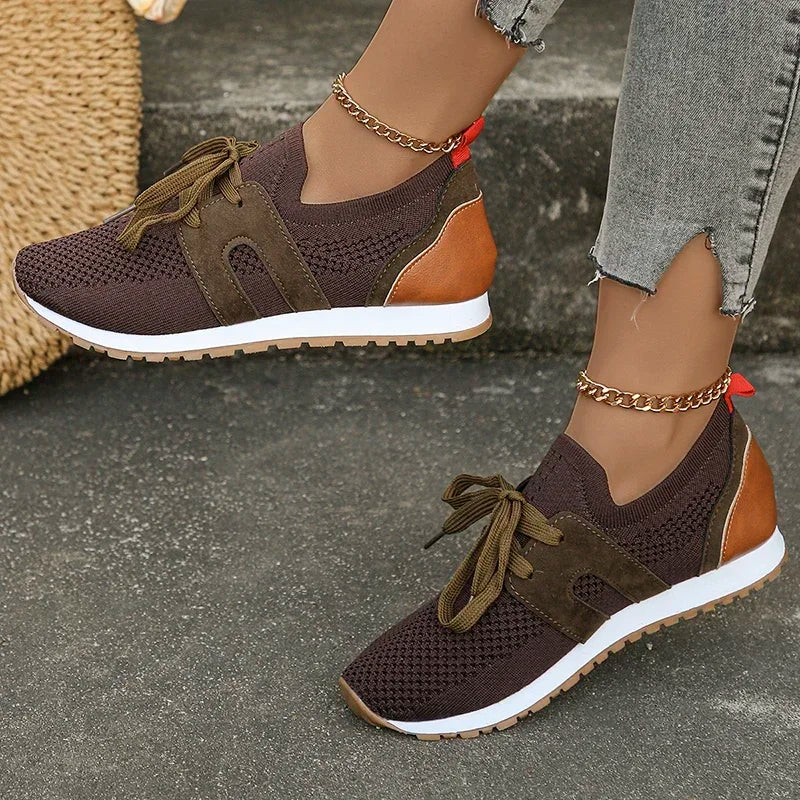 Damen Sneakers – Soft Knit – Enganliegend – Atmungsaktiv – Alltag Komfort