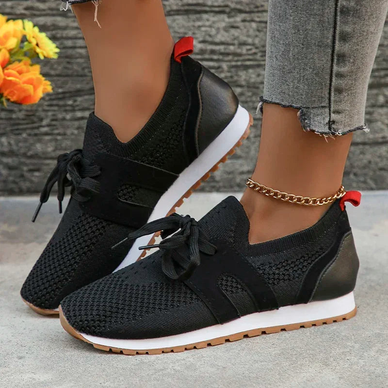 Damen Sneakers – Soft Knit – Enganliegend – Atmungsaktiv – Alltag Komfort