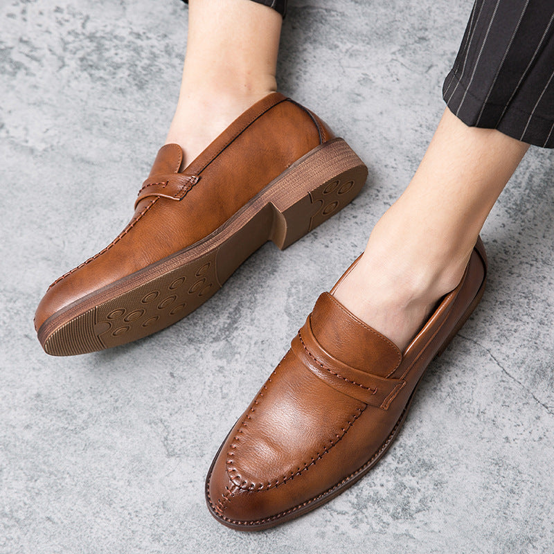 Herren Loafer – Glattes Echtleder – Penny-Strap – Bequeme Slip-On Passform
