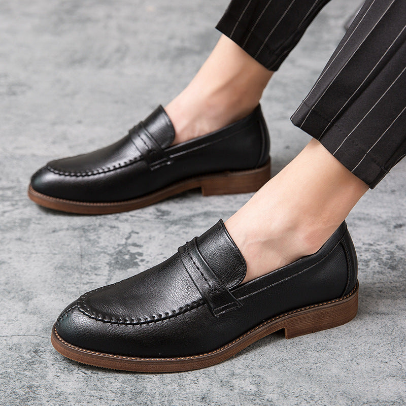 Herren Loafer – Glattes Echtleder – Penny-Strap – Bequeme Slip-On Passform