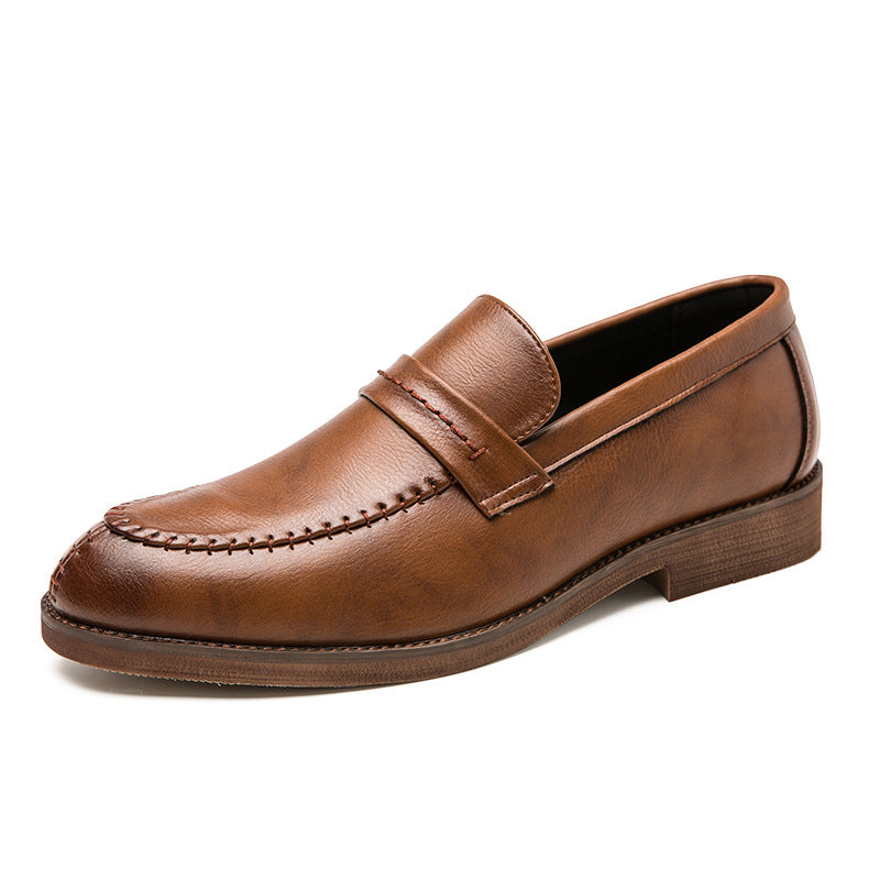 Herren Loafer – Glattes Echtleder – Penny-Strap – Bequeme Slip-On Passform
