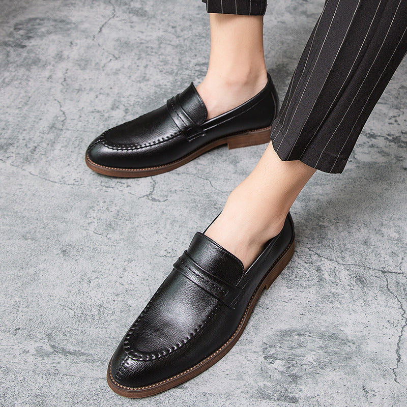 Herren Loafer – Glattes Echtleder – Penny-Strap – Bequeme Slip-On Passform