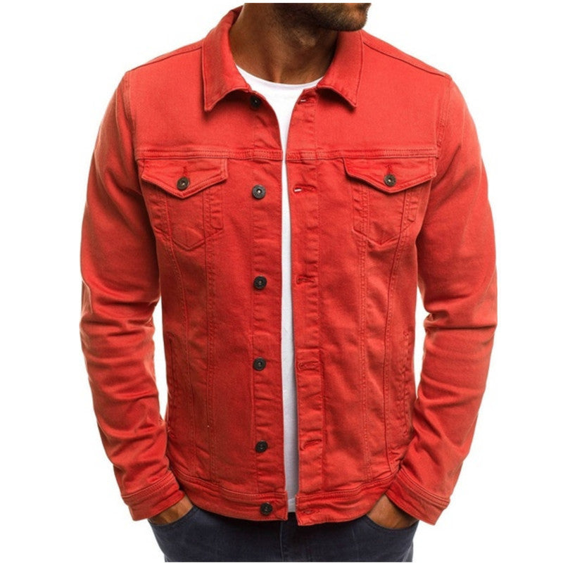 Herren Jeansjacke – Regular Fit – Knopfleiste – Brusttaschen – Atmungsaktiv