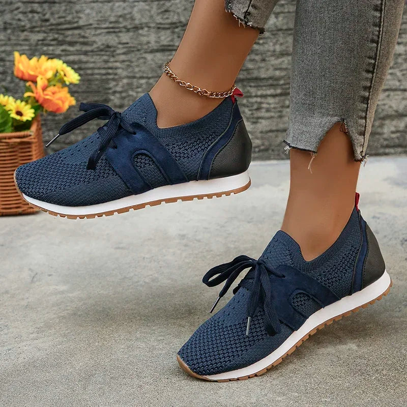 Damen Sneakers – Soft Knit – Enganliegend – Atmungsaktiv – Alltag Komfort