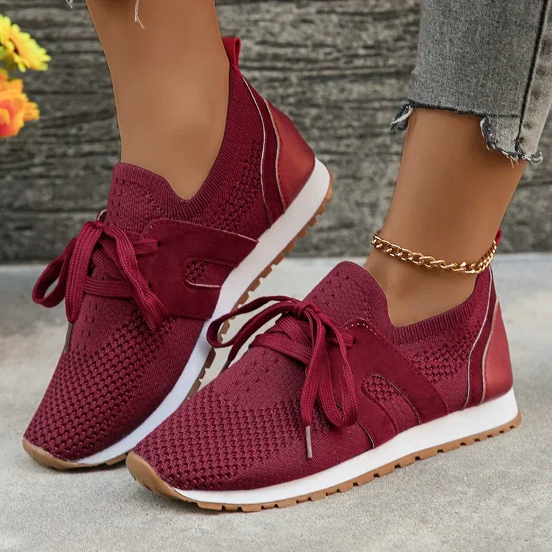 Damen Sneakers – Soft Knit – Enganliegend – Atmungsaktiv – Alltag Komfort