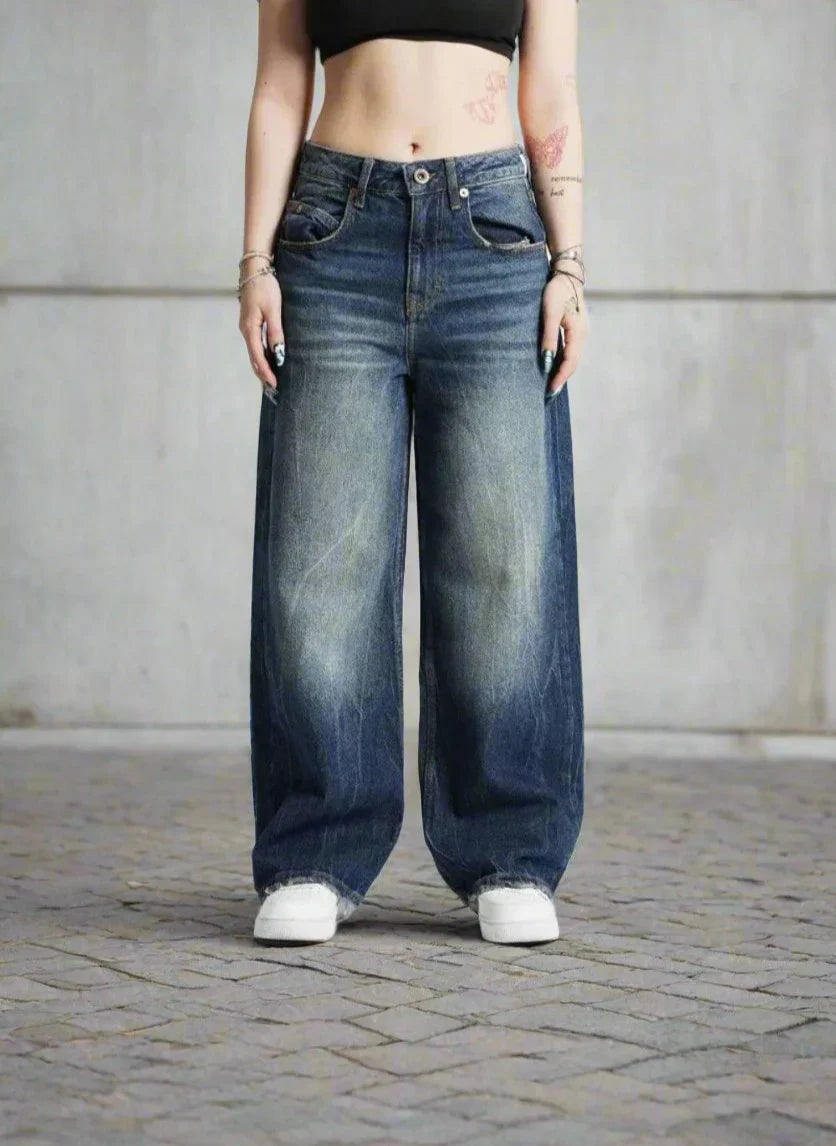 Herren Jeans – Baggy Fit – Atmungsaktive Naturfasern – Weites Bein – Volllang