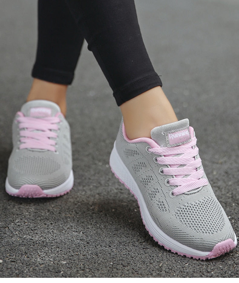 Damen Sneakers – Atmungsaktives Mesh – Leichtgewicht – Sportlich Bequem