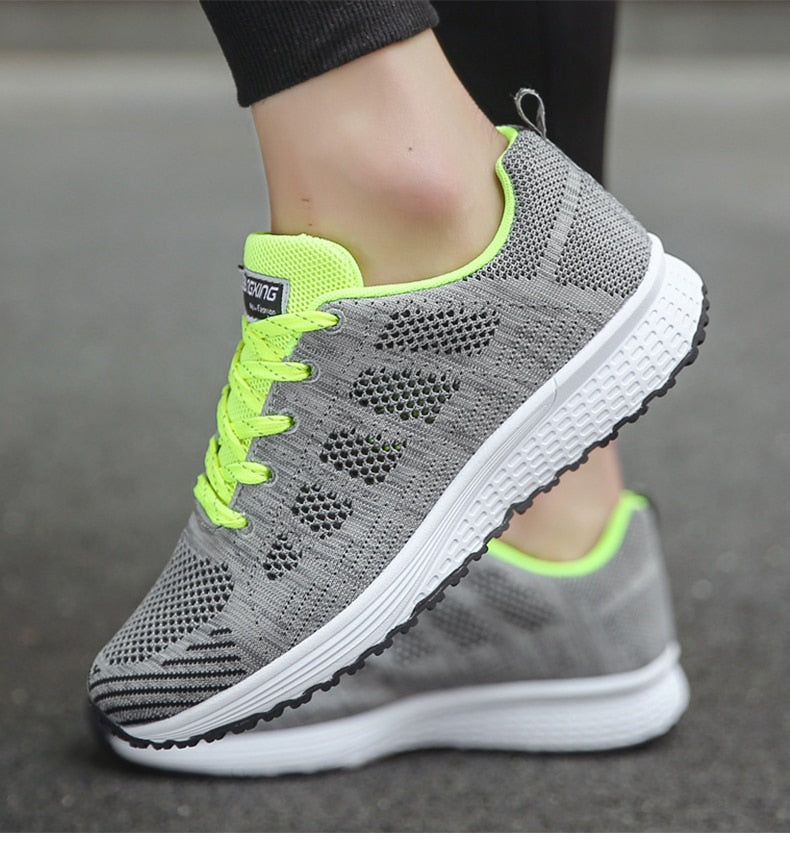 Damen Sneakers – Atmungsaktives Mesh – Leichtgewicht – Sportlich Bequem