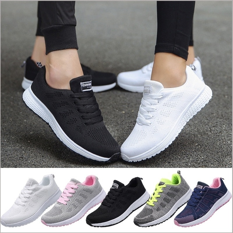 Damen Sneakers – Atmungsaktives Mesh – Leichtgewicht – Sportlich Bequem