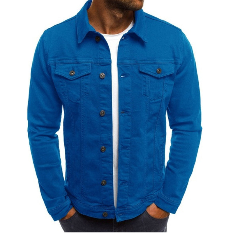 Herren Jeansjacke – Regular Fit – Knopfleiste – Brusttaschen – Atmungsaktiv