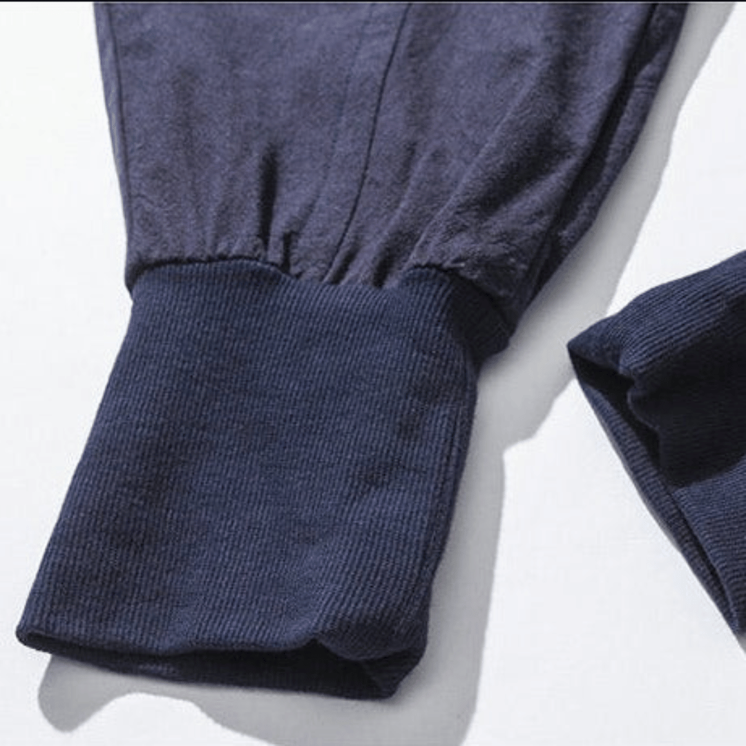 Herren Tapered-Hose – Lockerer Schnitt – Atmungsaktiv – Elastischer Bund mit Bündchen