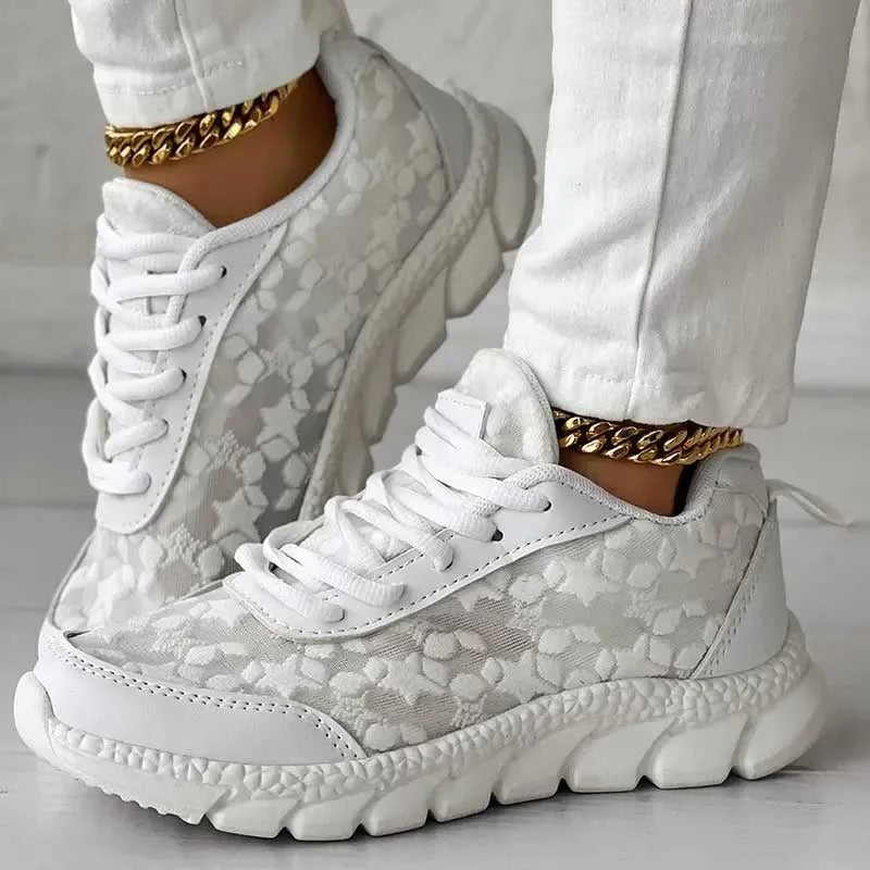 Damen Sneakers – Ergonomische Passform – Atmungsaktives Mesh – Gepolsterte Sohle