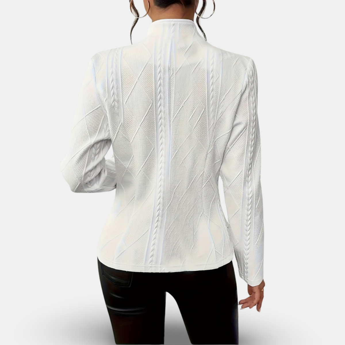 Damen Blazer – Taillierter Schnitt – Strukturierte Silhouette – Weiches Strickdesign