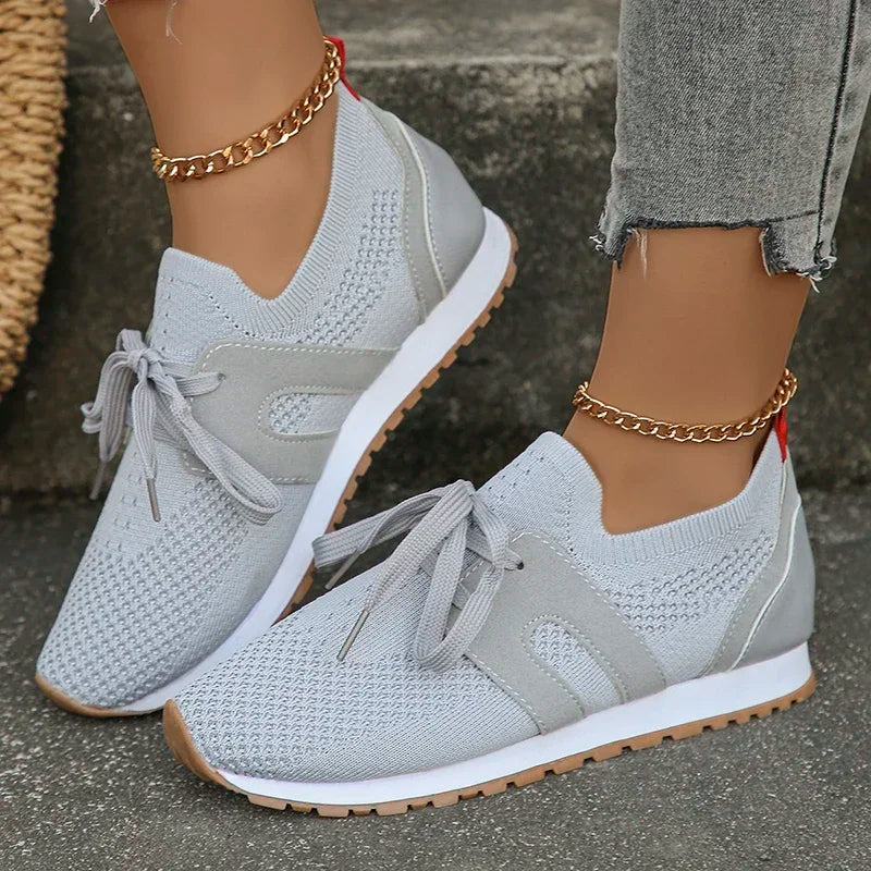 Damen Sneakers – Soft Knit – Enganliegend – Atmungsaktiv – Alltag Komfort