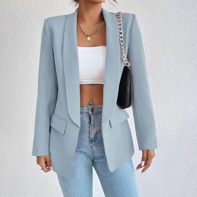Damen Blazer – Taillierte Passform – Strukturierter Schnitt – Ein-Knopf – Notch-Revers
