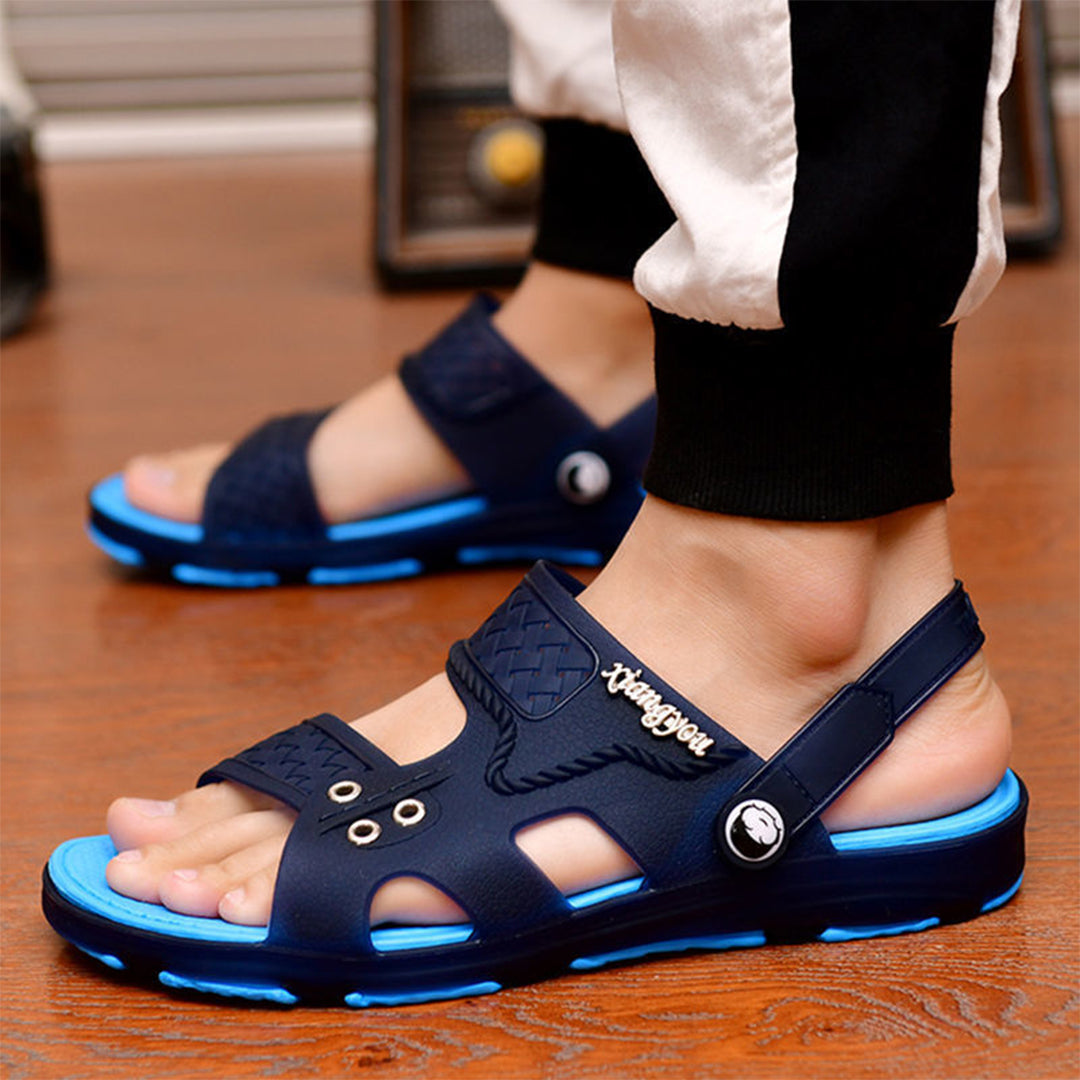 Herren Sandalen – Offene Zehen – Verstellbare Riemen – Gepolsterte Sohle