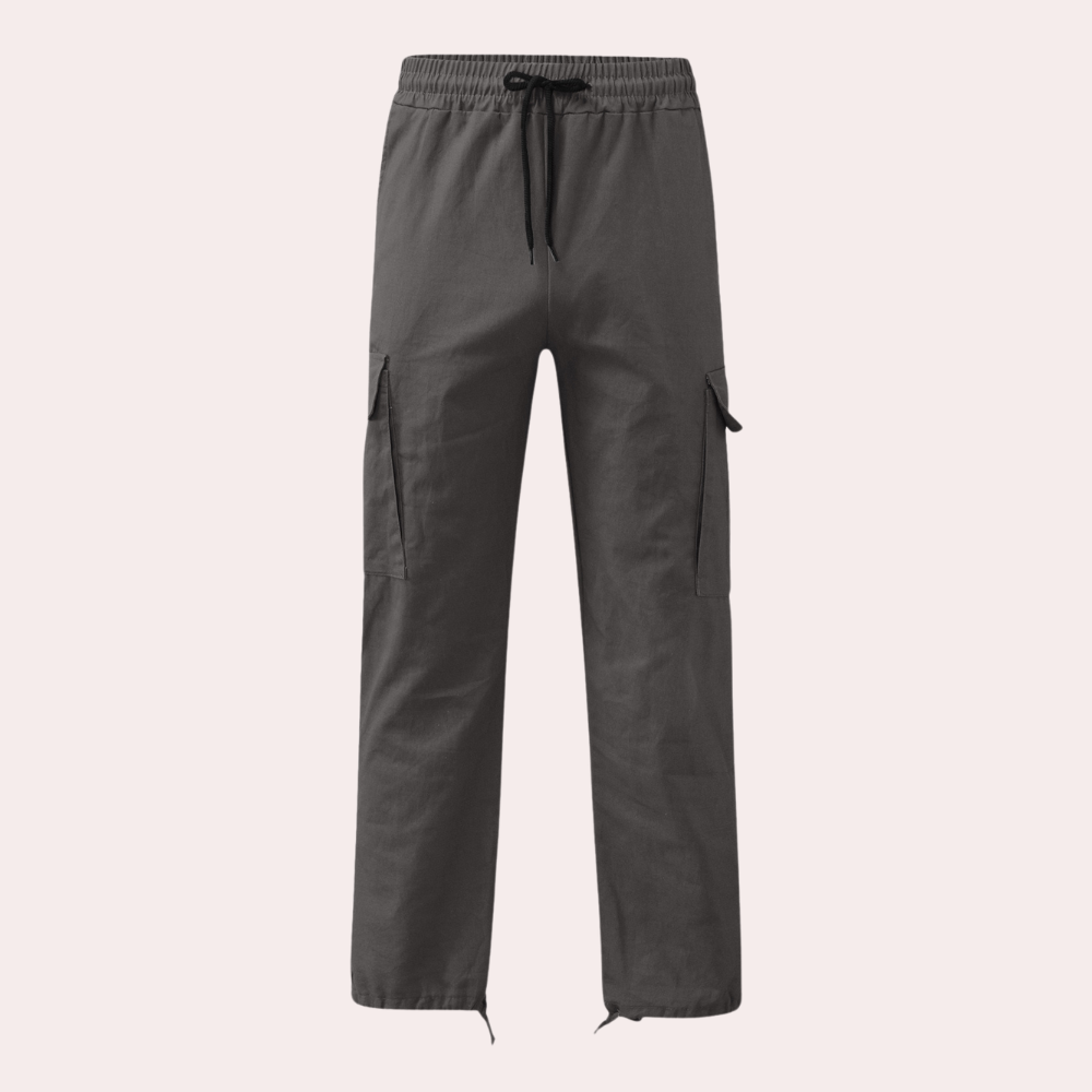 Herren Cargohose – Relaxed Fit – Gerade Form – Atmungsaktives Material – Utility-Taschen