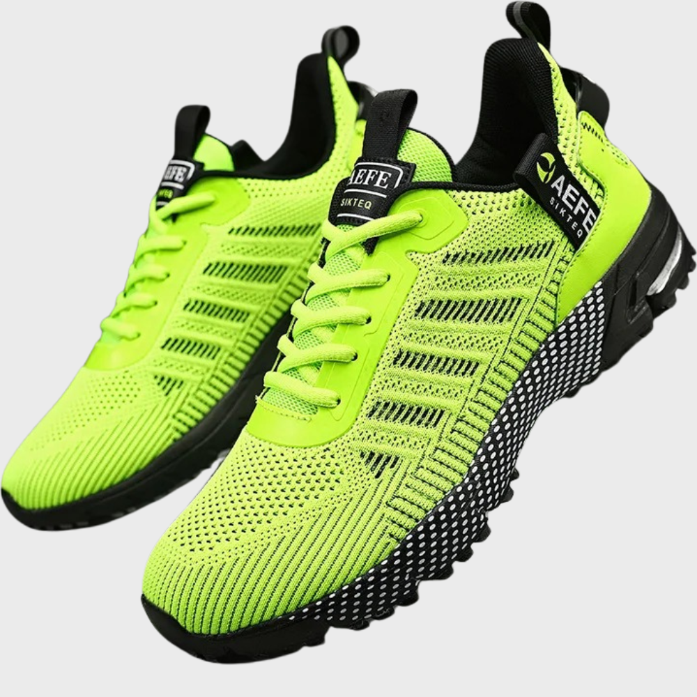 Herren Sportschuhe – Atmungsaktives Mesh – Weiches Strickobermaterial – Low-Top Design