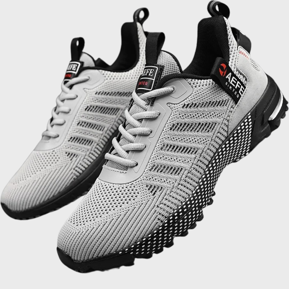 Herren Sportschuhe – Atmungsaktives Mesh – Weiches Strickobermaterial – Low-Top Design