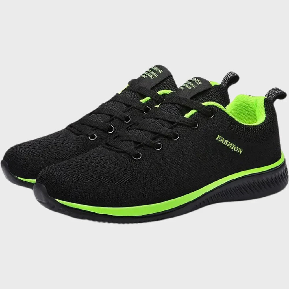 Herren Laufschuhe – Atmungsaktives Leichtgewebe – Low-Top Passform – Schnürverschluss
