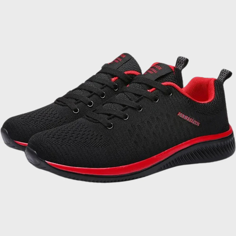 Herren Laufschuhe – Atmungsaktives Leichtgewebe – Low-Top Passform – Schnürverschluss