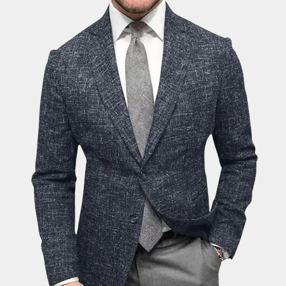 Herren Blazer – Slim Fit – Atmungsaktives Material – Zwei-Knopf – Klassisches Revers