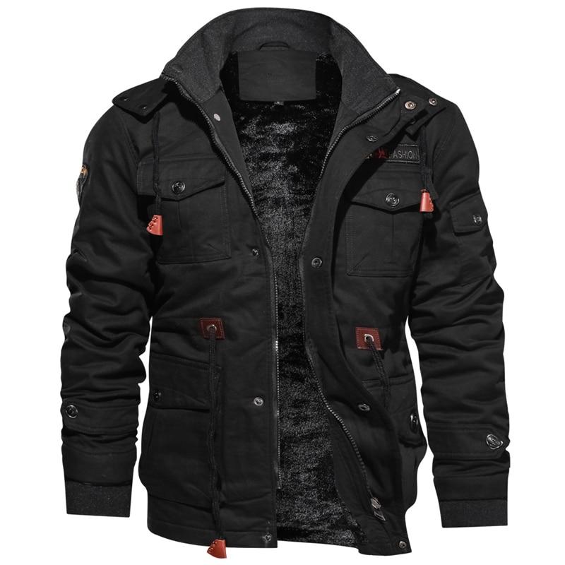 Herrenjacke – Strukturierter Schnitt – Atmungsaktive Mischung – Hüftlang – Utility-Taschen