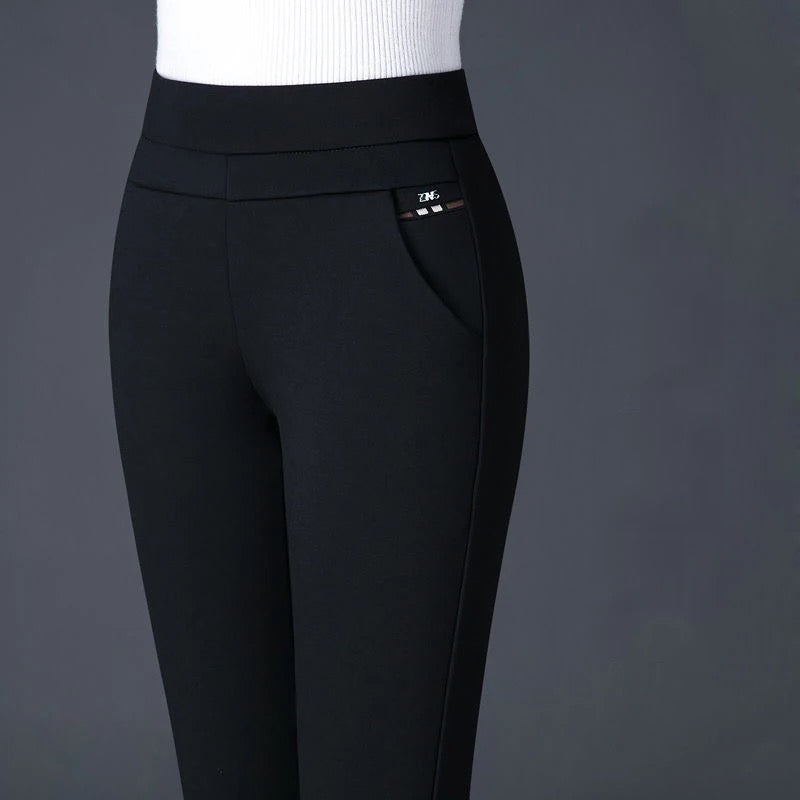 Damen Leggings – High Waist – Slim Fit – Atmungsaktiv – Mit Ziertaschen