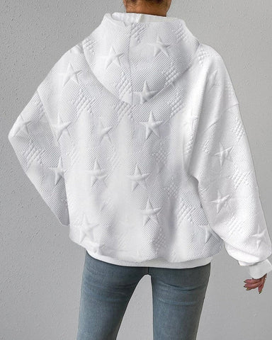 Damen Kapuzensweater – Oversized Passform – Steppdesign – Weiches Strickmaterial