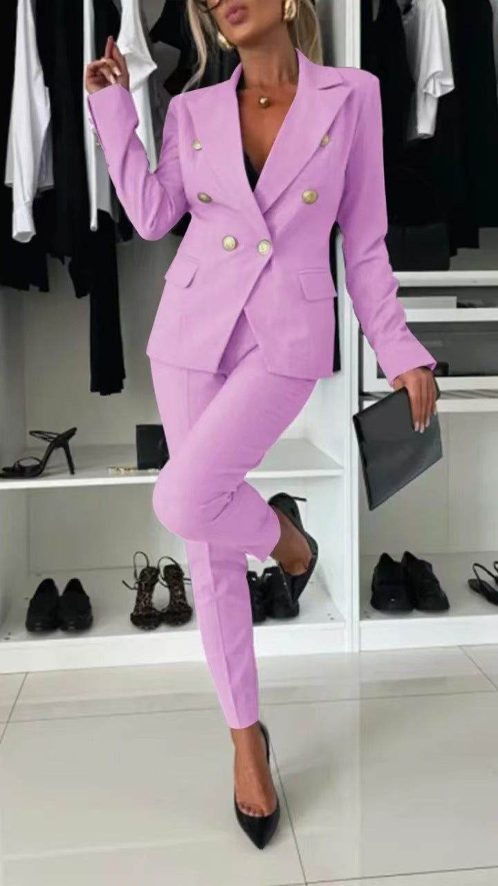 Damen Blazer – Slim Fit – Doppelreihig – Tailiertes Revers – Business Look