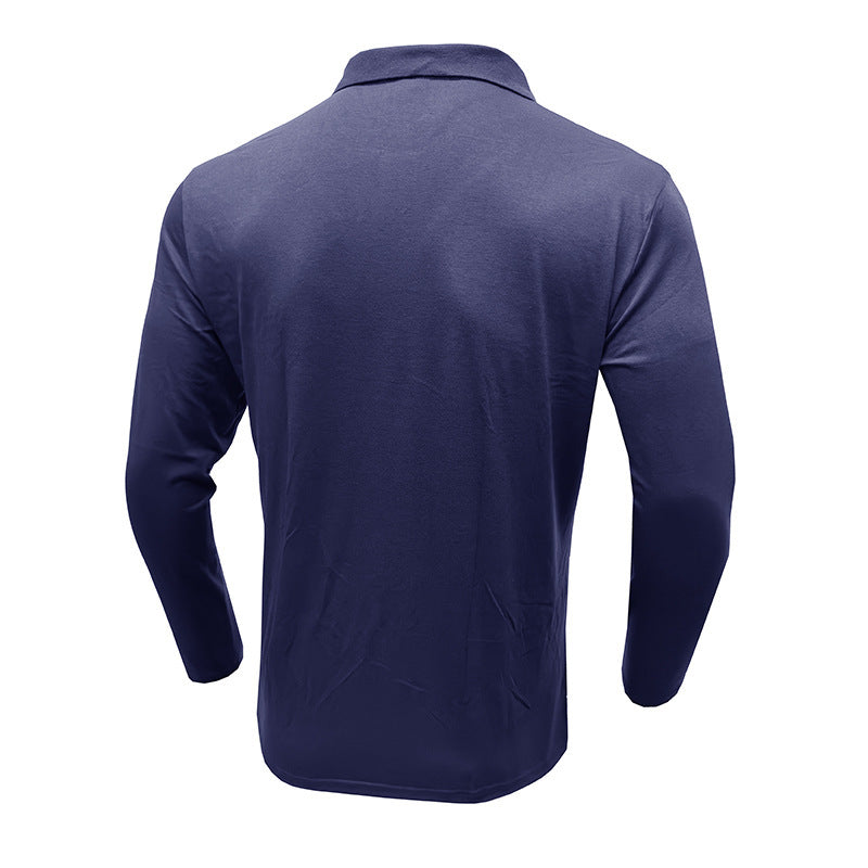 Herren Polohemd Langarm – Slim Fit – Strickstoff – Elegantes Streifenmuster