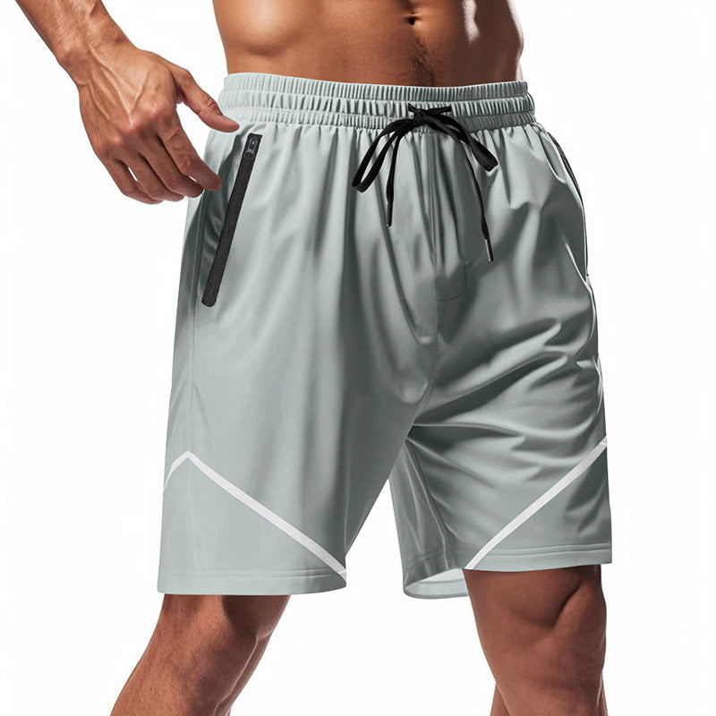 Herren Shorts – Atmungsaktive Mischung – Lockere Passform – Kniehoch – Reißverschlusstaschen