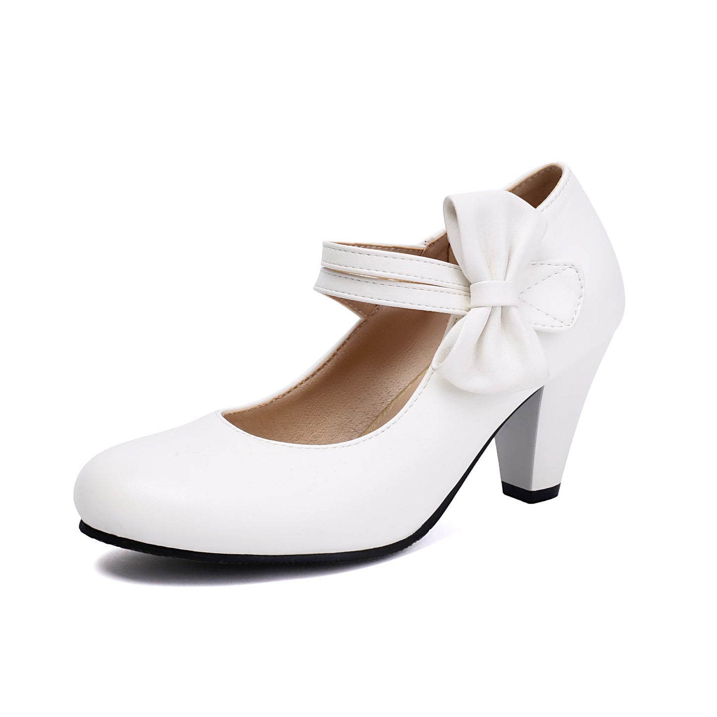 Damen High Heels – Spitzer Zehenbereich – Schleifendetail – Doppelriemen Design