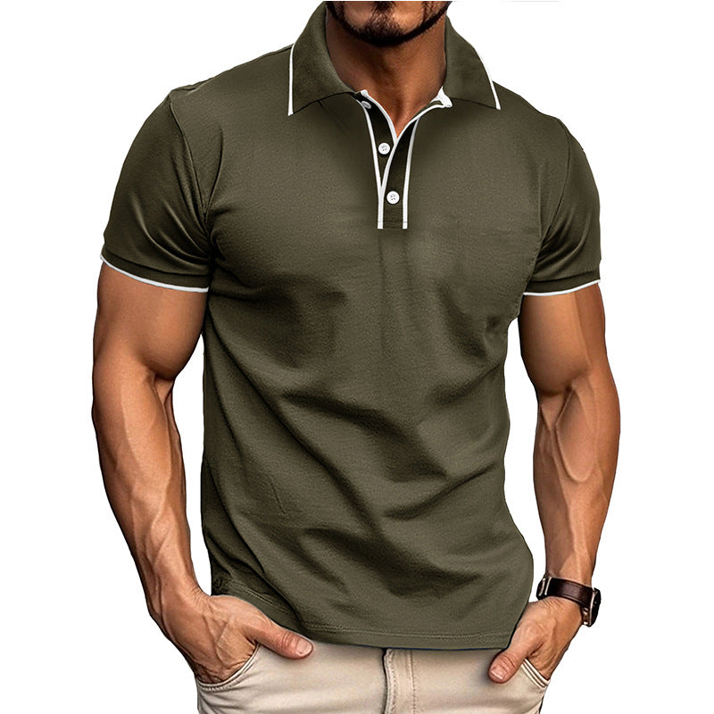 Herren Poloshirt – Athletische Passform – Baumwollmix – Atmungsaktiv Kurzarm