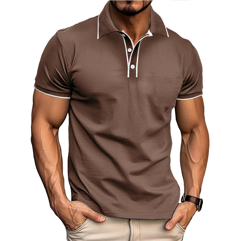 Herren Poloshirt – Athletische Passform – Baumwollmix – Atmungsaktiv Kurzarm