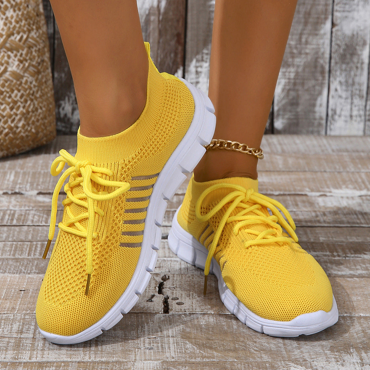 Damen Sneakers – Atmungsaktiv Leicht – Flexibler Halt – Bequeme Schnürung