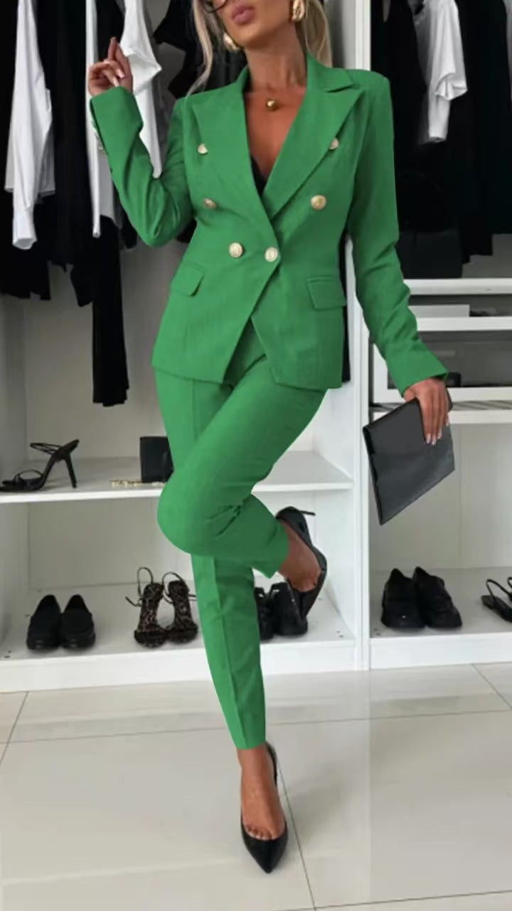 Damen Blazer – Slim Fit – Doppelreihig – Tailiertes Revers – Business Look
