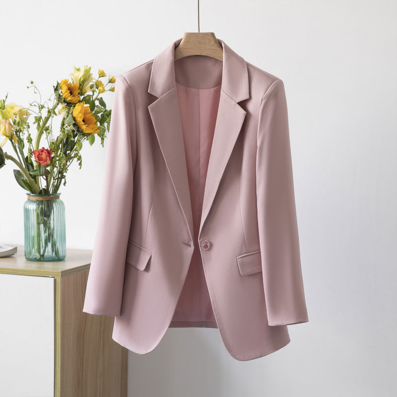 Damen Blazer – Strukturierte Passform – Einreiher – Klassisches Revers – Weiches Gewebe
