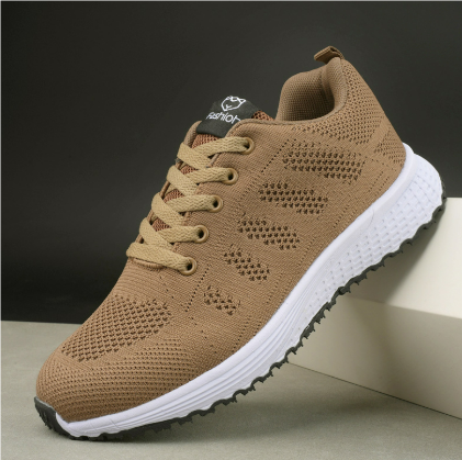 Damen Sneakers – Atmungsaktives Mesh – Gepolsterte Sohle – Sportlicher Schnitt