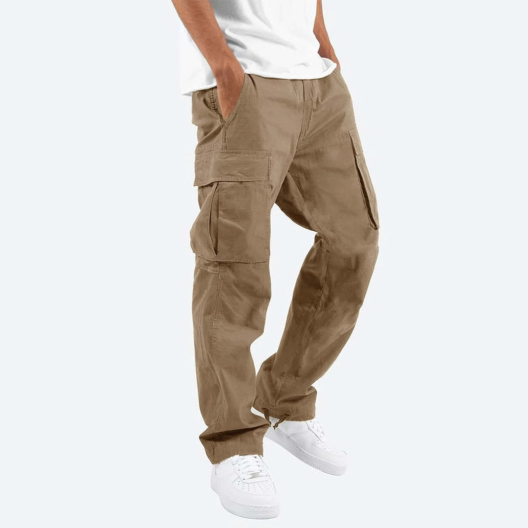 Herren Cargohose – Relaxed Fit – Gerade Form – Atmungsaktives Material – Utility-Taschen