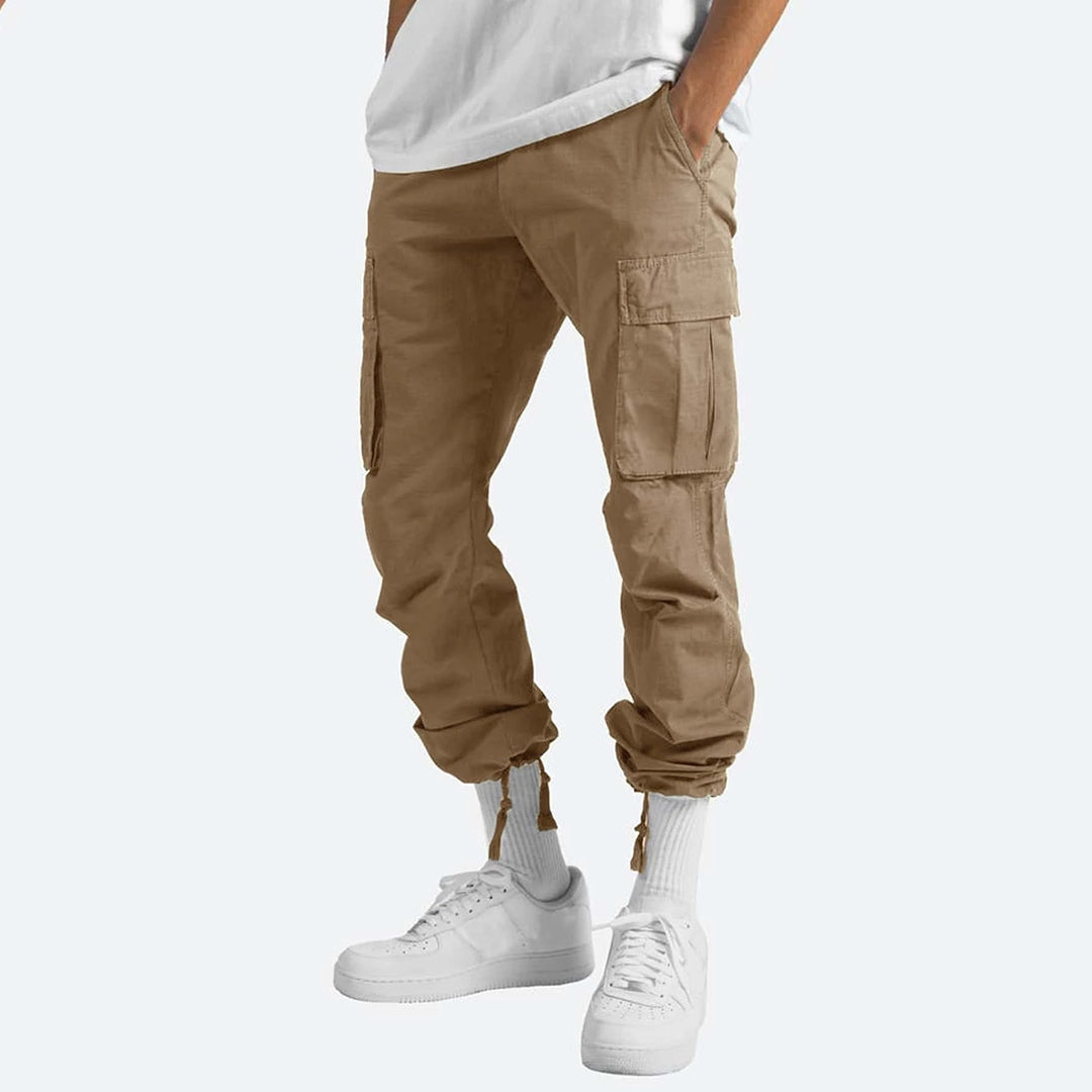 Herren Cargohose – Relaxed Fit – Gerade Form – Atmungsaktives Material – Utility-Taschen