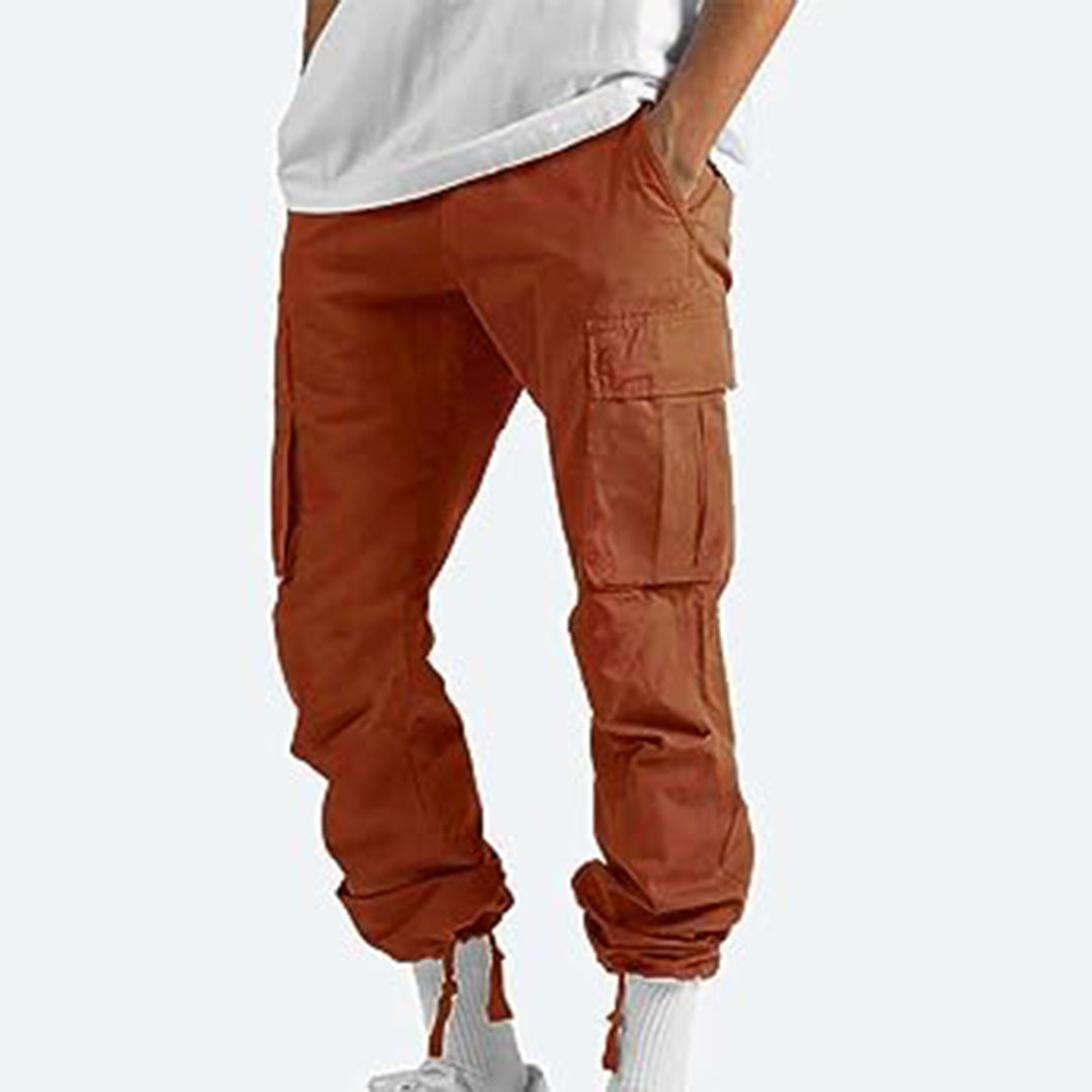 Herren Cargohose – Relaxed Fit – Gerade Form – Atmungsaktives Material – Utility-Taschen