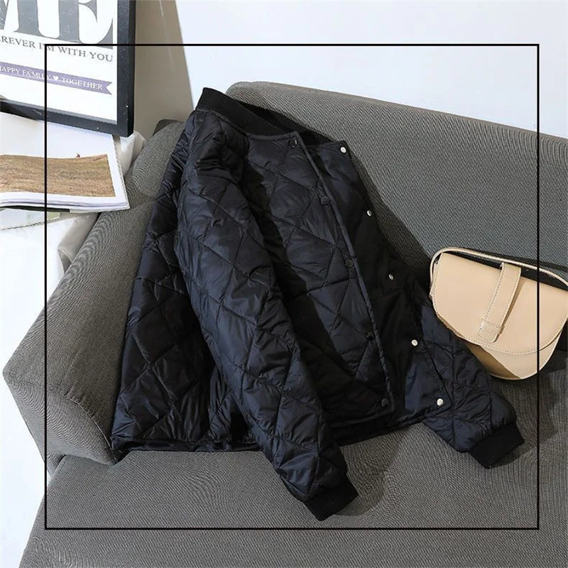 Damen Steppjacke – Leicht Gepolstert – Hüftlang – Wasserabweisend – Relaxed Fit