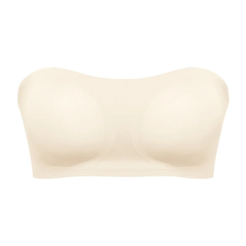 Damen BH – Trägerlos – Push-Up Effekt – Nahtloser Sitz – Rutschfestes Design
