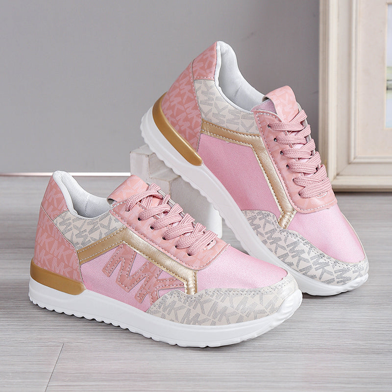 Damen Ortho Sneaker – Low-Top – Atmungsaktives Strickmaterial – Gepolsterte Sohle – Freizeitstil