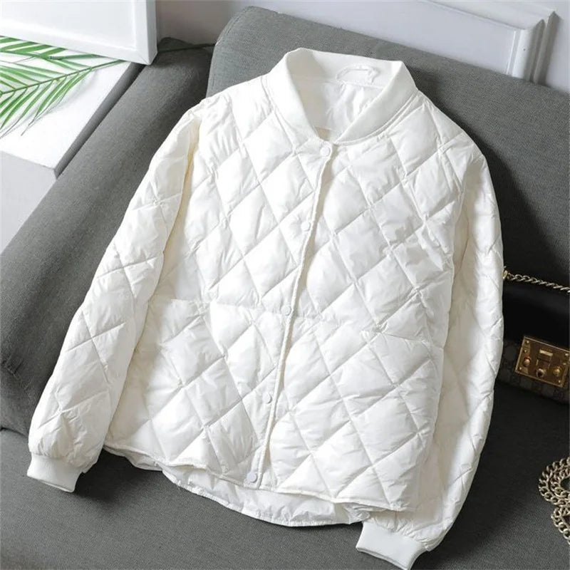 Damen Steppjacke – Leicht Gepolstert – Hüftlang – Wasserabweisend – Relaxed Fit